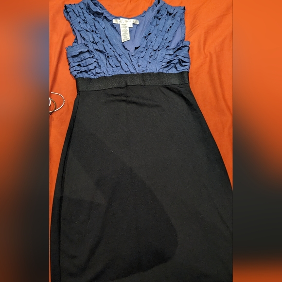 Blue and Black Cocktail Dress - Picture 1 of 3